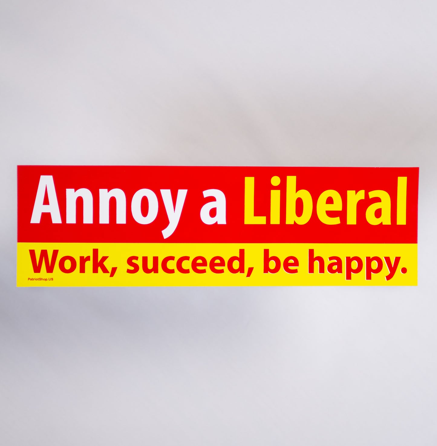 Annoy a Liberal Work Succeed sticker