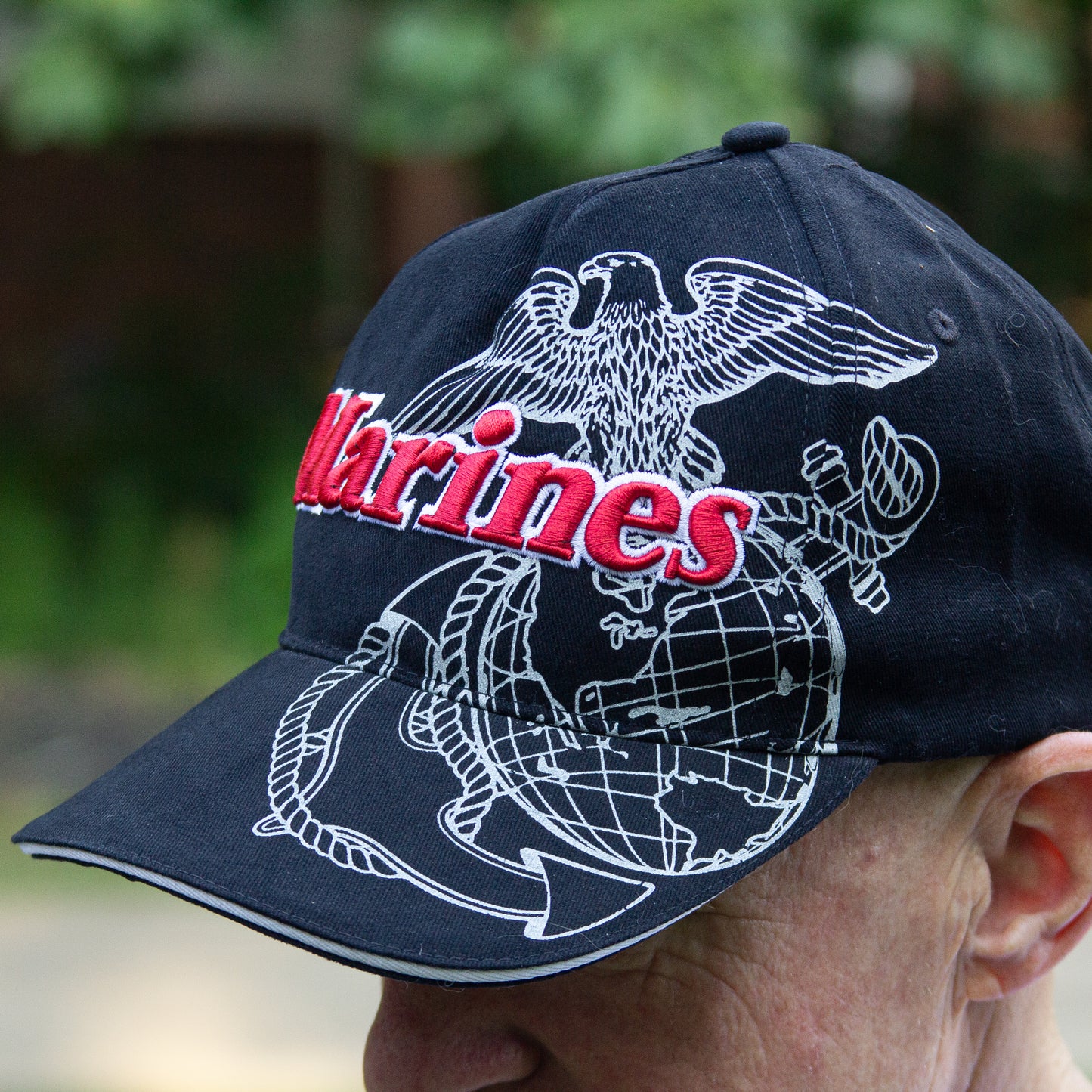 Eagle Globe Anchor Marine Hat