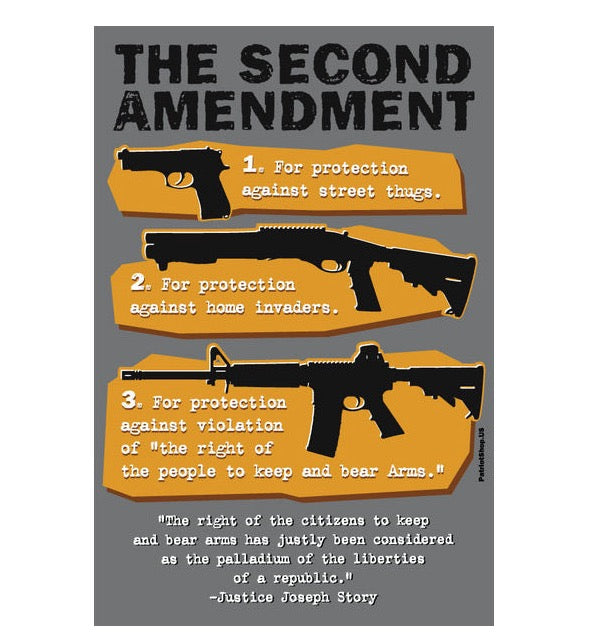 Second Amendment By The Numbers sticker