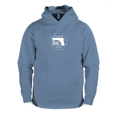 Second Amendment hooded sweatshirt - Indigo Blue