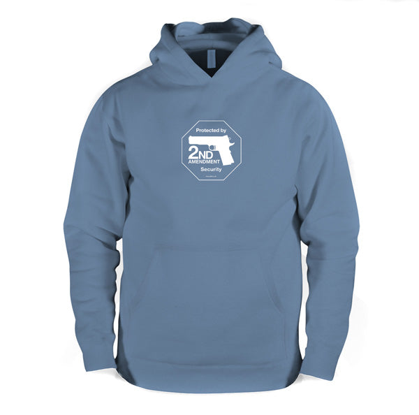 Second Amendment hooded sweatshirt - Indigo Blue