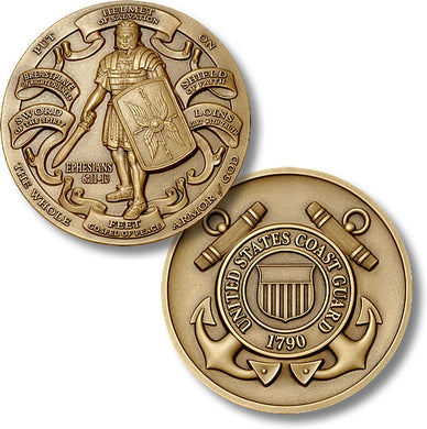 Bronze Armor of God, USCG coin