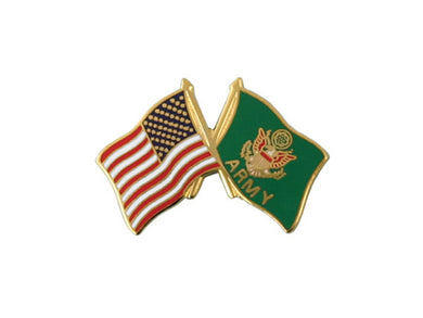Army Crossed Flag pin