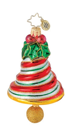Radko Peppermint Chimes ornament