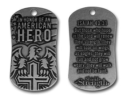 In Honor of An American Hero - rugged pewter