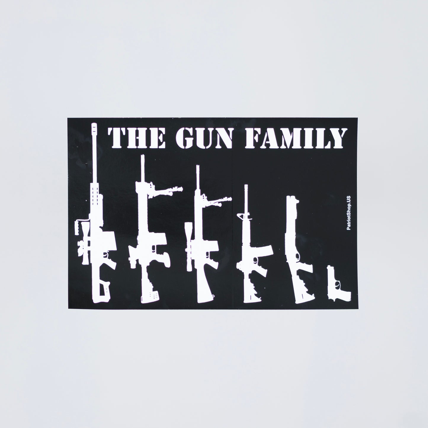 Gun family sticker