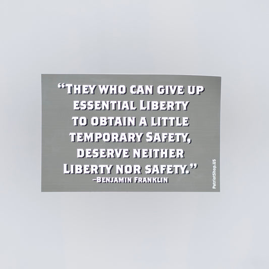 Benjamin Franklin essential liberty quote