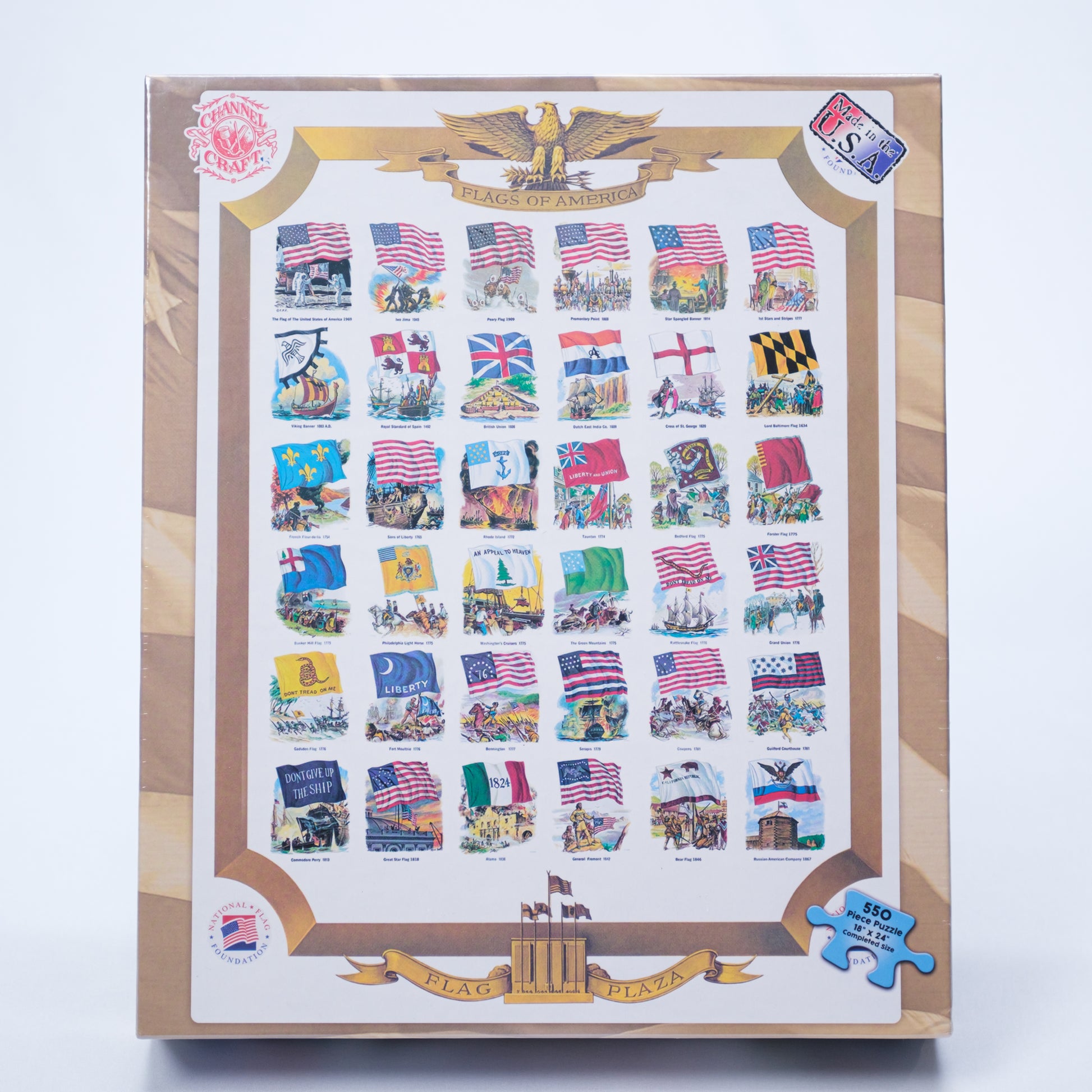 Flags of America puzzle