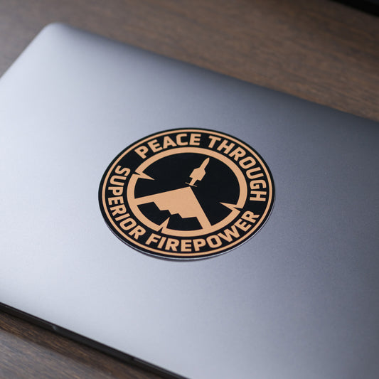 Mostly Peaceful B-2 Bomber sticker