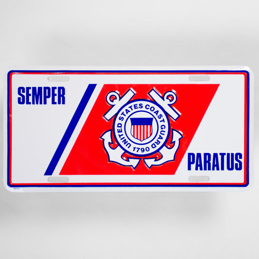 USCG semper paratus license plate