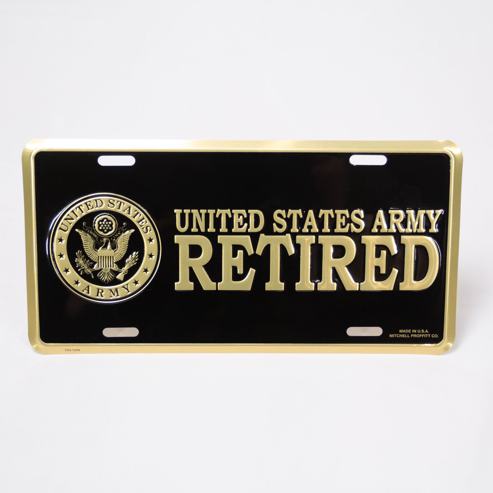 US Army Retired license plate