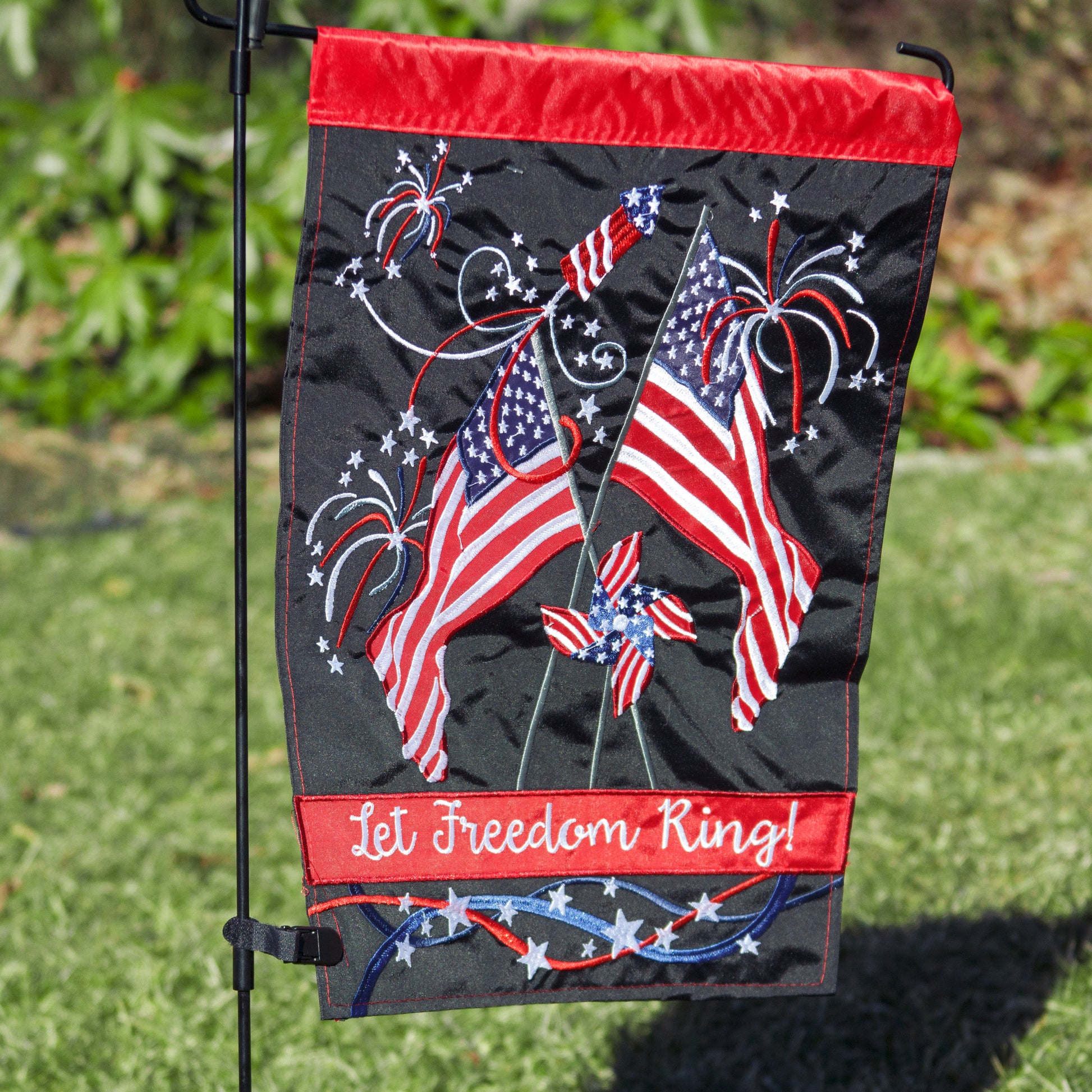 Freedom Fireworks Garden Flag