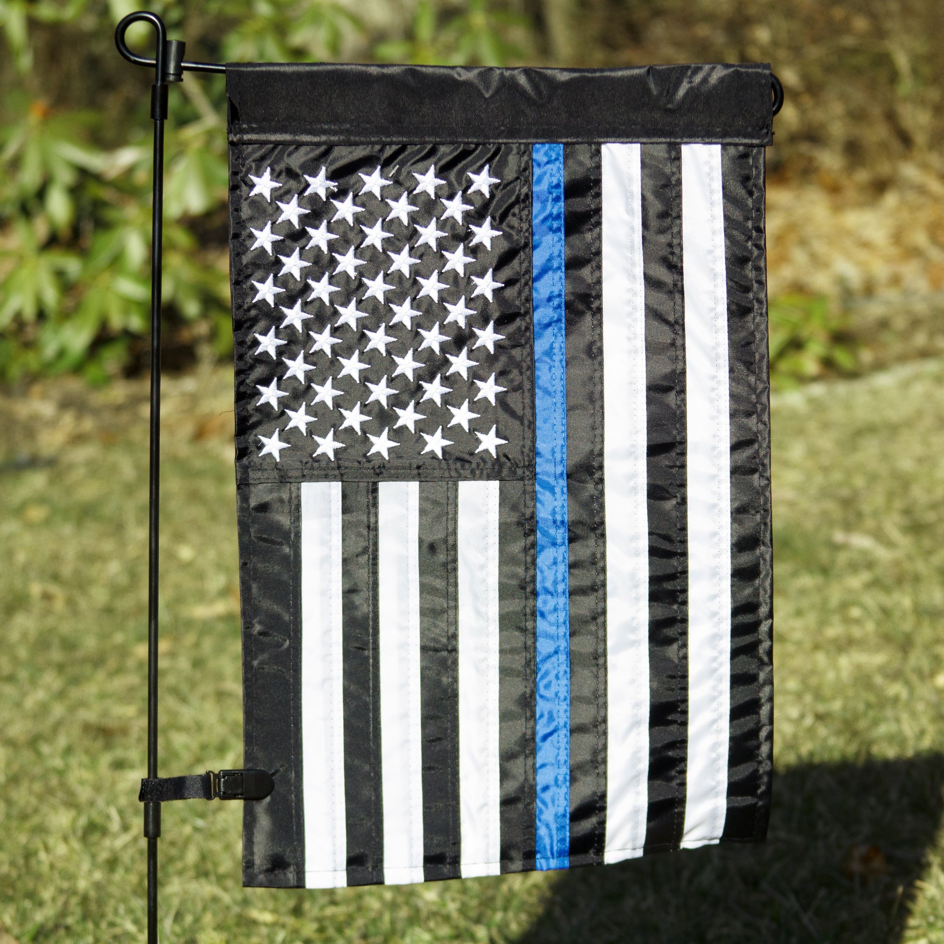 Thin Blue Line Garden Flag