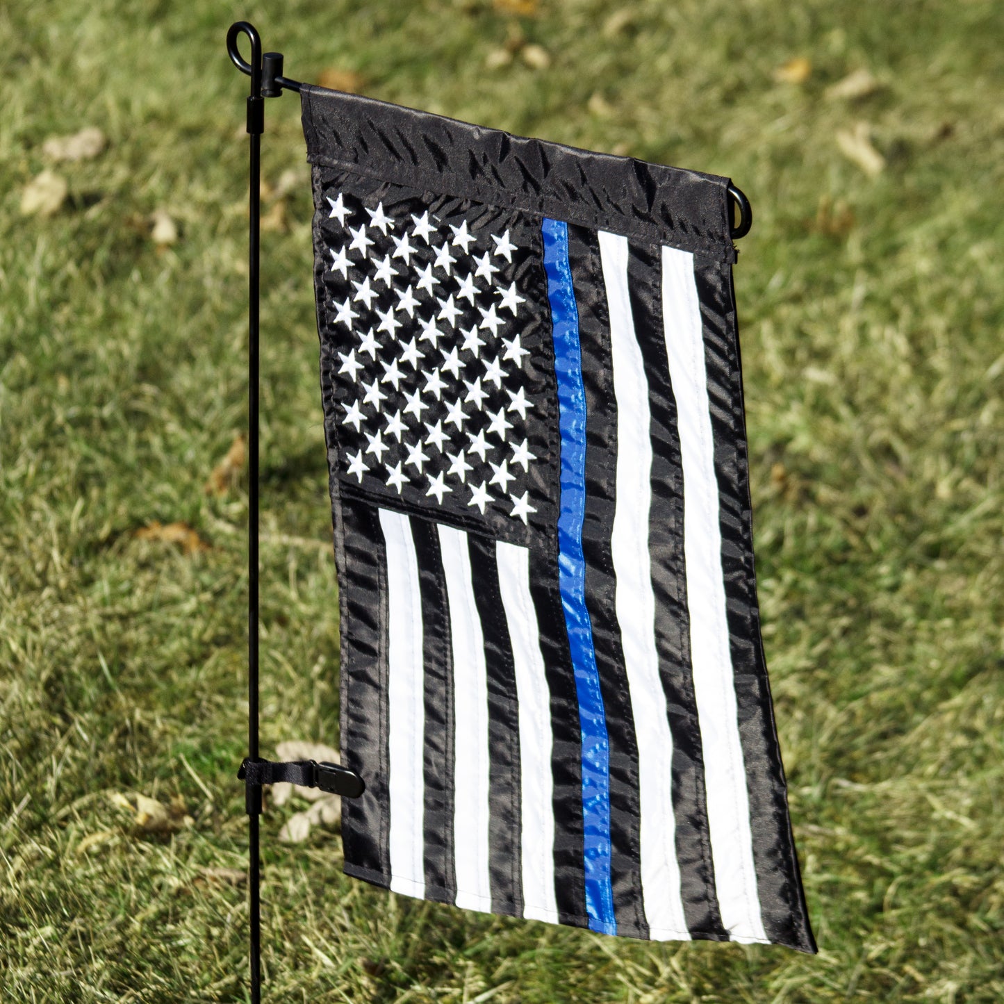 Thin Blue Line Garden Flag