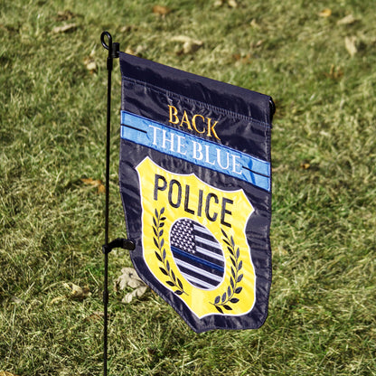 Back the Blue Garden Flag