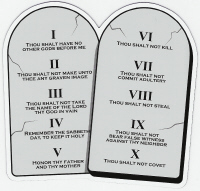 Ten Commandments magnet