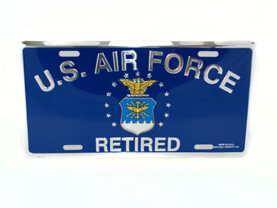 Air Force Retired license plate