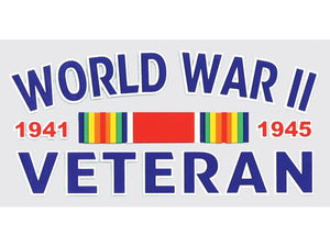 World War II Veteran decal