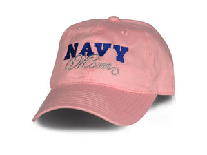 Navy Mom hat - Pink