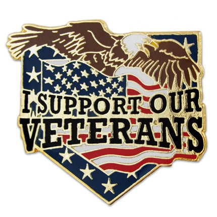 Support Our Veterans pin