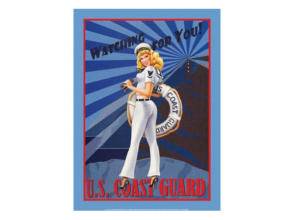 Coast Guard retro tin sign