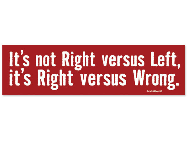 Right vs. Wrong sticker
