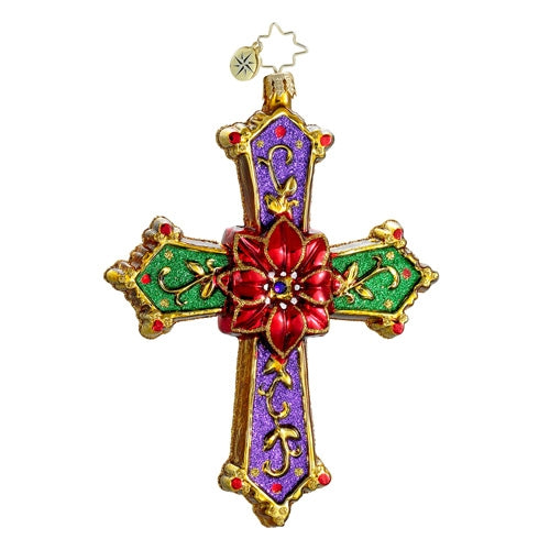 Radko Christmas Cross ornament