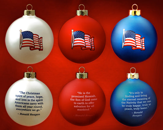 Patriot Exclusive Reagan Ornament set