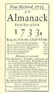 Poor Richard's Almanack for 1733