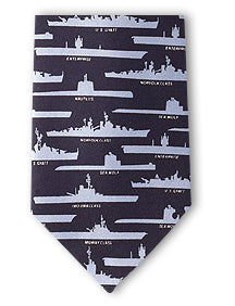 WWII Ships and Submarines tie