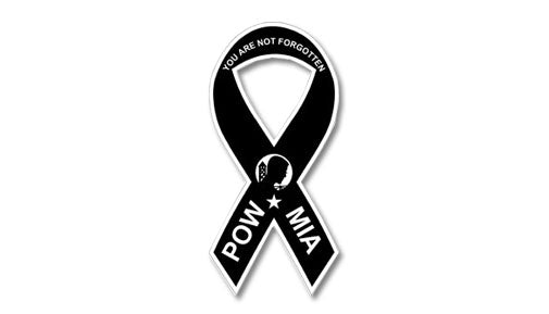 POW/MIA ribbon magnet - large