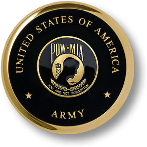 Army POW/MIA coaster-paperweight