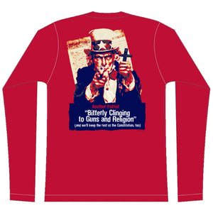 "Bitterly Clinging to Guns and Religion" long-sleeve shirt