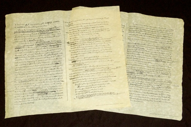 Jefferson's Rough Draft of the Declaration