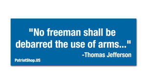 "No freeman" sticker