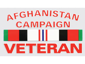 Afghanistan Campaign Veteran decal