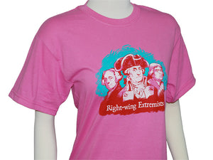 Right-Wing Extremists t-shirt -- Azalea pink