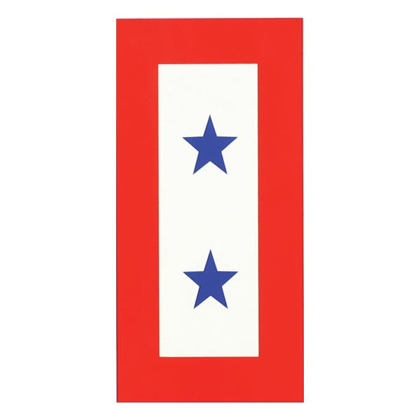 Blue Two Star Service decal