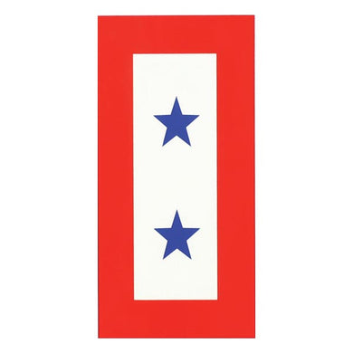 Blue Two Star Service decal