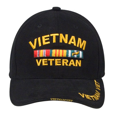 Vietnam Veteran hat - black