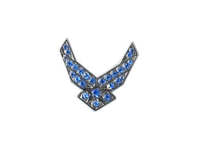 Air Force Wings Gemstone lapel pin