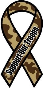 Support Our Troops camo magnet