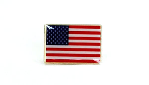U.S. flag lapel pin (rectangle)