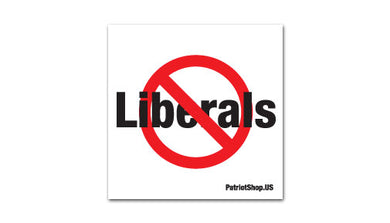 No Liberals sticker