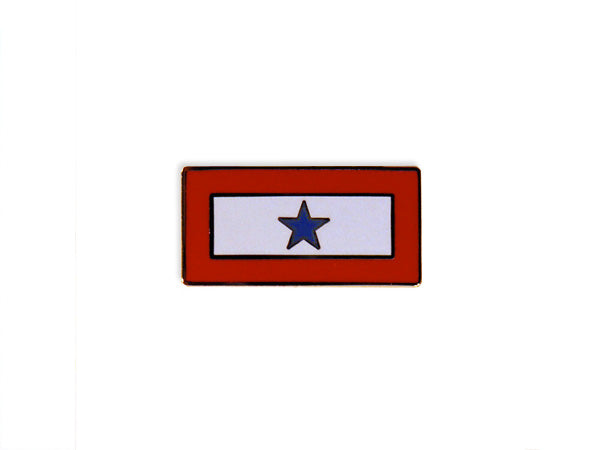 Blue Star Service lapel pin- horizontal