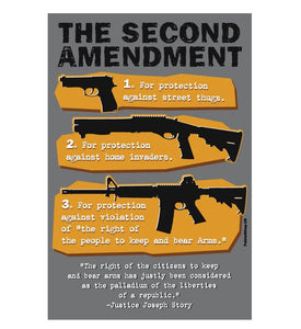 Second Amendment By The Numbers sticker