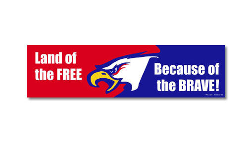 Land of the Free bumper magnet