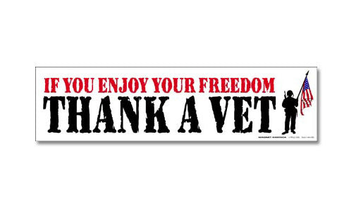 Thank a Vet bumper magnet