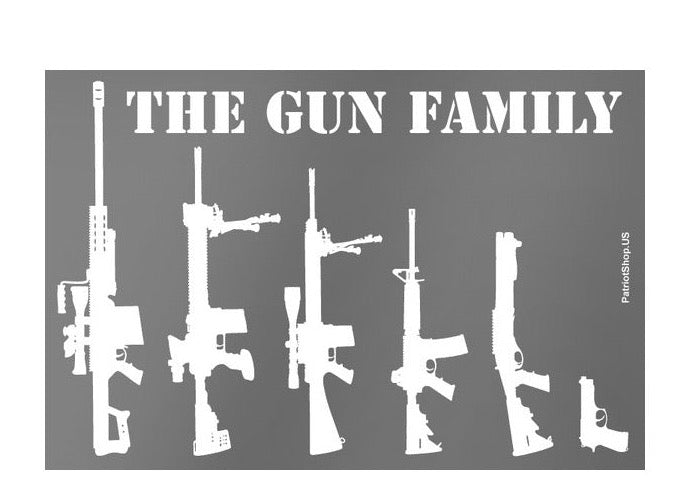 The Gun Family sticker - clear background