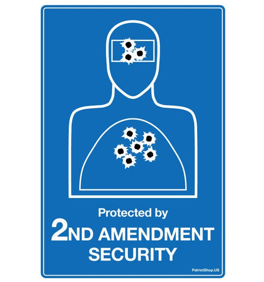 Second Amendment Security Body Image yard-sign